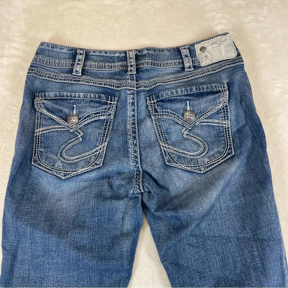 Silver jeans Suki capris women’s size 30 western stitched pockets - Picture 4 of 9